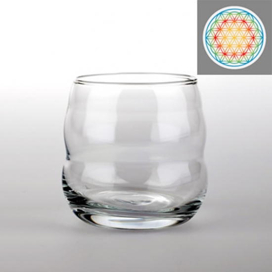ENERGY GLASS NATURES DESIGN MYTHOS WHITE FLOWER OF LIFE