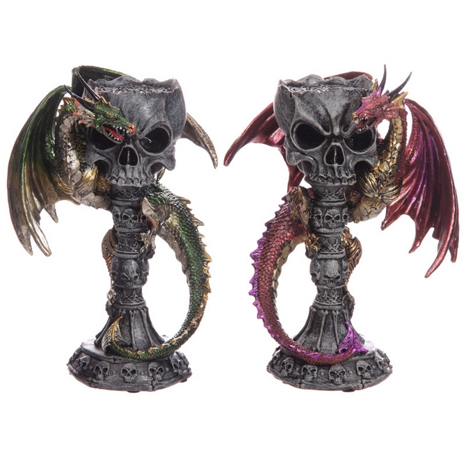 Skull Dragon Dark Legends Dragon Figurine Collectable Ornament 