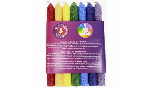 Chakra Fragrance Dinner style Candle - SET of 7 candles