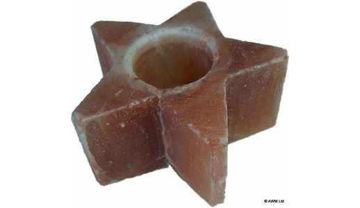 Himalayan Salt (halite) Star Tealight Holder- negative ions