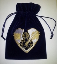 Archangel Michael Tarot/Crystal Bag Velvet Angelic REIKI