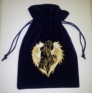 Archangel Raphael Tarot/Crystal/Rune Bag Velvet, blessed with Angelic Reiki