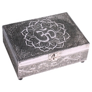 Stunning silver OM Tarot Box