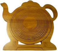 Bamboo Teapot  shaped Fruit Basket