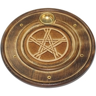 Pentacle /pentagram  multiple Incense burner sticks & cones