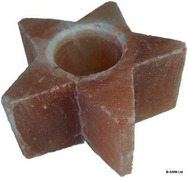 Himalayan Salt (halite) Star Tealight Holder- negative ions