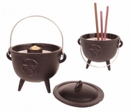 Pentagram Cast Iron Cauldron