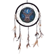 shaman Stag & Moon  33cm Dream-catcher