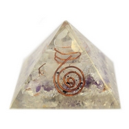 Orgonite Pyramid Gemchips and Copper