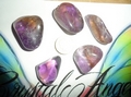 Ametrine Crystal large Tumblestones  (citrine & amethyst mix)