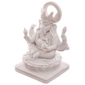 Decorative Siting  White Ganesh Figurine