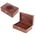  Sheesham Wood Aromatherapy Essential Oil Box  (Holds 24 Bottles)