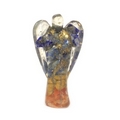 Crystal  Orgonite Angel with crystal gem chips & copper