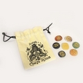 Chakra Crystal Palm Stones Gift Pouch Set