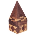 Sheesham Wood Pyramid Incense Burner Box