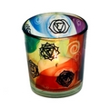 Colourful  Chakra's candle tea light holder