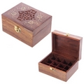  Sheesham Wood Aromatherapy Essential Oil Box  (Holds 12/24 Bottles)