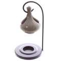 Hanging Teardrop Ceramic Oil Burner with Metal Stand