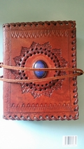 Third Eye Book Of Shadows Leather Journal with crystal inlay