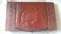 Indian Elephant  Book Of Shadows Leather Journal