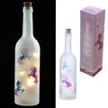 Dancing Unicorn Bottle Light LED Glass