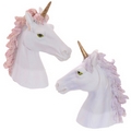 Unicorn Bust Ornament with Glittery Hair