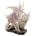 Ice Dragon  Mother Fantasy Winter Warrior Dragon Figurine