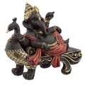 Elephant Ganesh Figurine - Peacock Bench