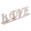 White LOVE Cherub Letters