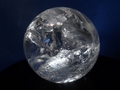 clear quartz  rainbow crystal sphere