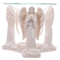 White Praying Angel Figurine Essential Oil Burner