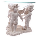 White Cherubs Holding Hands Oil Burner