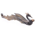 Shimmering  Sea Dragon Holding A Skull  Ashcatcher