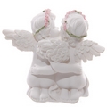 Decorative Rose Angel Cherubs Couple Figurine