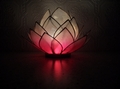 Lotus Flower  Pink Heart Chakra Tealight Candle Holder