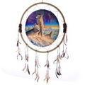 Decorative Northern Lights Wolf 60cm Dreamcatcher