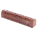 Sheesham Wood Incense Burner Box  open fretwork