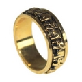 elephant  unusual & unique revolving ring, Tibetan prayer/worry ring