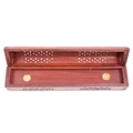 Sheesham Wood Incense Burner Box - Flower Inlay