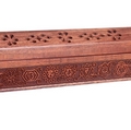 Incense Burning Box With Carved Chakra Symbols