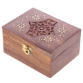  Sheesham Wood Aromatherapy Essential Oil Box  (Holds 12/24 Bottles)