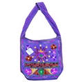 Ethnic Multi Wool Bags - Hippy Flower Design