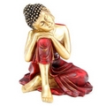 Decorative Gold and Red Thai Buddha Figurine
