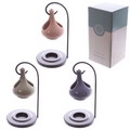 Hanging Teardrop Ceramic Oil Burner with Metal Stand