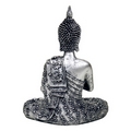 Silver Thai Sitting Buddha  Candleholder Figurine