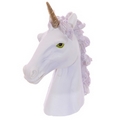 Unicorn Bust Ornament with Glittery Hair