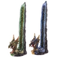 Fantasy Dragon Geode Crystal Upright Incense Stick Burner