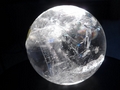 clear quartz  rainbow crystal sphere