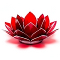 lotus flower 7 chakra tree tealight candle holder