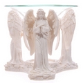 White Praying Angel Figurine Essential Oil Burner